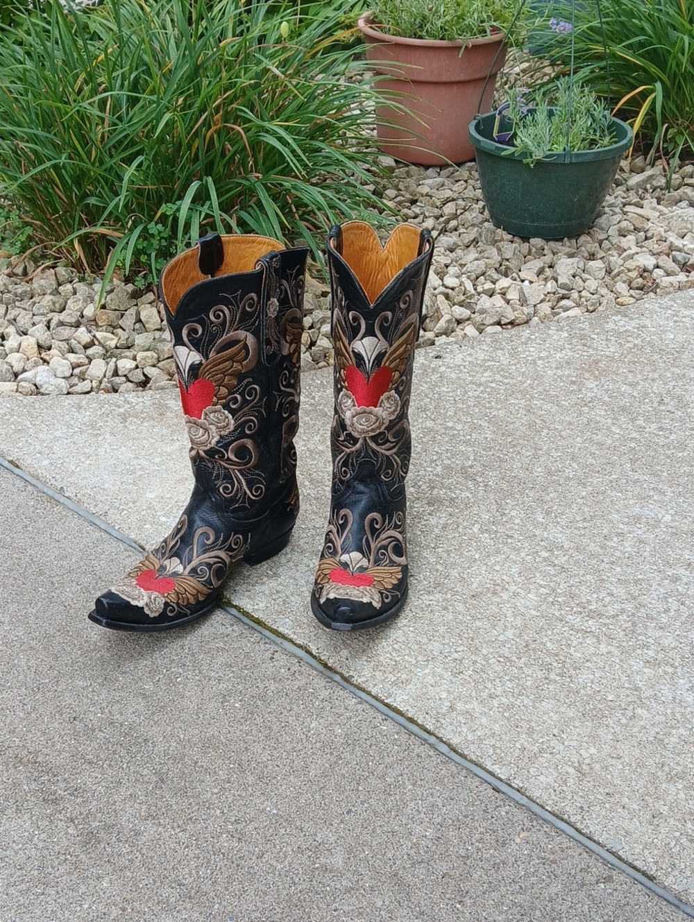 Old GRINGO GRACE BLACK EMBROIDERED BOOT SZ 9.5B - Picture 12 of 12